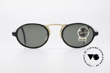 Ray Ban Cheyenne Style III B&L USA Sonnenbrille Oval, ovale vintage 90er Sonnenbrille mit markanter Brücke, Passend für Herren und Damen