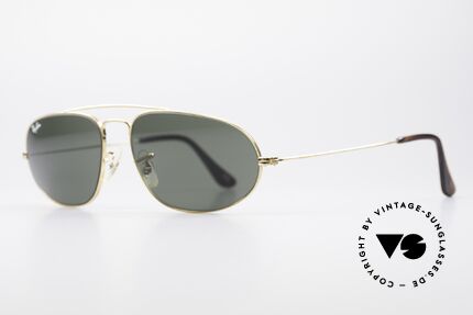 Ray Ban Fashion Metal 5 Sonnenbrille Aviator Style, hochwertige Bausch&Lomb Mineralgläser (B&L), Passend für Herren
