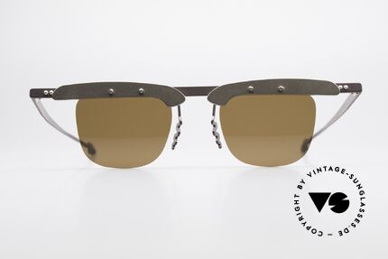 Theo Belgium Fritz 2 E4 Avantgarde Sonnenbrille, 1989 gegründet als GEGENPOL zum üblich 'Mainstream', Passend für Herren und Damen