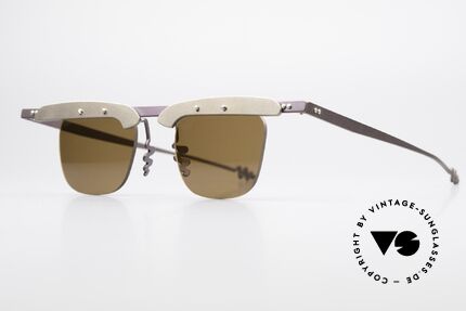 Theo Belgium Fritz 2 E4 Avantgarde Sonnenbrille, damals gemacht für die 'Avantgarde' und Individualisten, Passend für Herren und Damen