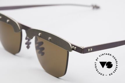Theo Belgium Fritz 2 E4 Avantgarde Sonnenbrille, sozusagen: VINTAGE Sonnenbrille mit Symbol-Charakter, Passend für Herren und Damen