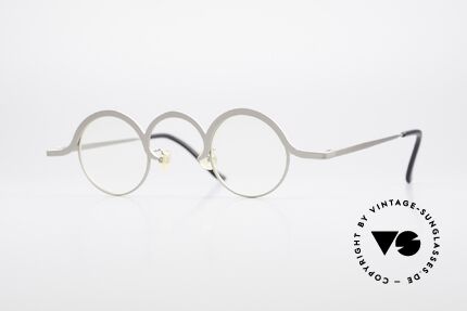 Theo Belgium Jeu Trendsetter Vintage Brille, vintage 90er Theo Belgium Brille, rundes Unisex-Mod., Passend für Herren und Damen