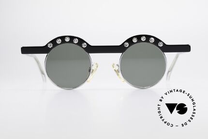 Theo Belgium Revoir Runde Strass Sonnenbrille, 1989 gegründet als GEGENPOL zum üblich 'Mainstream', Passend für Damen