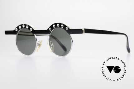 Theo Belgium Revoir Runde Strass Sonnenbrille, damals gemacht für die 'Avantgarde' und Individualisten, Passend für Damen