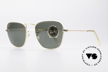 Ray Ban Classic Style V Klassische Sonnenbrille B&L, mit filigranen Ziselierungen an der gesamten Fassung, Passend für Herren und Damen