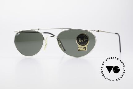 Ray Ban Deco Metals Oval Alte B&L USA Sonnenbrille, Modell aus der RAY-BAN Deco Metals Collection, Passend für Herren und Damen