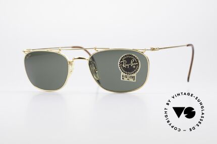 Ray Ban Deco Metals Carre Rare B&L USA Sonnenbrille, Modell aus der RAY-BAN Deco Metals Collection, Passend für Herren und Damen