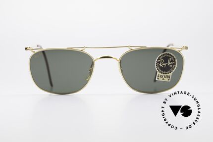 Ray Ban Deco Metals Carre Rare B&L USA Sonnenbrille, vintage B&L Designersonnenbrille, made in USA, Passend für Herren und Damen