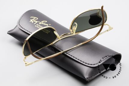Ray Ban Deco Metals Carre Rare B&L USA Sonnenbrille, orig. Name: Deco Metal Carre, W1533, G-15, gold, Passend für Herren und Damen