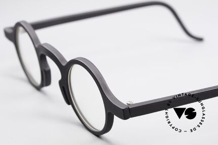 Theo Belgium Fax Vintage Designer Brille Rund, wirklich außergewöhnliche Fassung in Top-Qualität!, Passend für Herren und Damen
