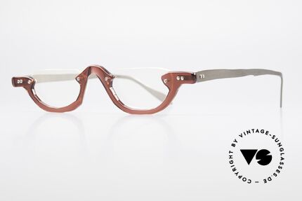 Theo Belgium Eye-Witness AE27 Crazy Vintage Lesebrille, damals gemacht für die 'Avantgarde' und Individualisten, Passend für Herren und Damen