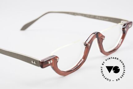 Theo Belgium Eye-Witness AE27 Crazy Vintage Lesebrille, Gläser sind z.B mit kleinen Schrauben am Rahmen fixiert, Passend für Herren und Damen