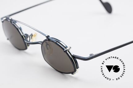 Theo Belgium Poco Kleine Brille mit Sonnenclip, ungetragen; wie alle unsere THEO "Charakter-Brillen", Passend für Herren und Damen