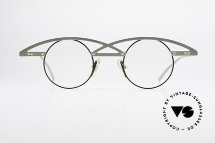 Theo Belgium Centder 7 Avantgarde Vintage Brille, 1989 gegründet als GEGENPOL zum üblich 'Mainstream', Passend für Herren und Damen