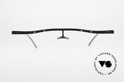 Theo Belgium Tita II 11 Titanium Vintage Brille 90er, in 1989 gegründet als 'ANTI MAINSTREAM' Brillenmode, Passend für Herren und Damen