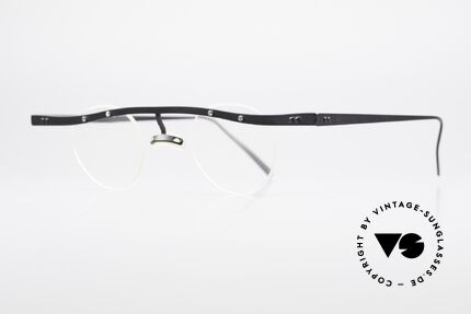 Theo Belgium Tita II 11 Titanium Vintage Brille 90er, TITA-Serie = XL Titanium Modelle von THEO der 1990er, Passend für Herren und Damen