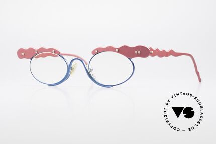 Theo Belgium These Verrückte Vintage Brille, verrückte vintage Brille von THEO Belgium der 90er, Passend für Damen