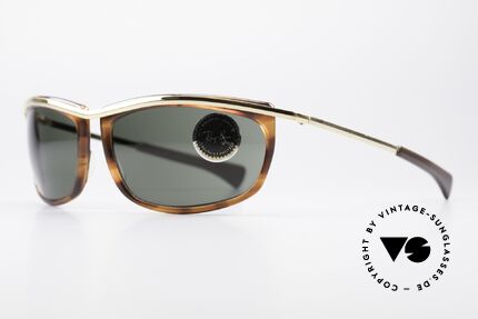 Ray Ban Olympian I Echte Alte Originalbrille, B&L G15 Mineralgläser (kratzfest sowie 100% UV), Passend für Herren