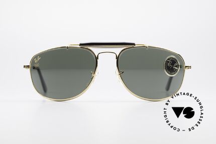 Ray Ban Sport Metal 1992 Rare Olympic Series B&L USA, Größe 61°15 mit legendären G-15 B&L Mineralgläsern, Passend für Herren