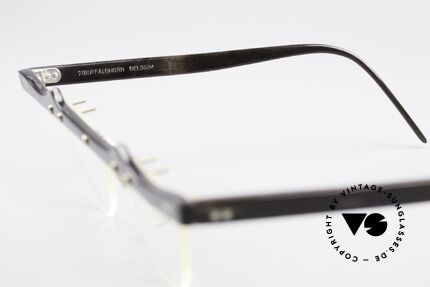 Theo Belgium Eta 90er Herzbrille Büffelhorn XL, Größe: extra large, Passend für Damen