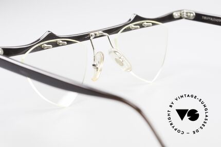 Theo Belgium Eta 90er Herzbrille Büffelhorn XL, Größe: extra large, Passend für Damen