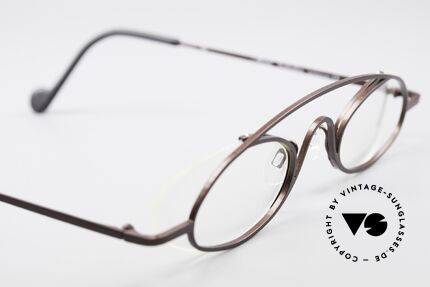 Theo Belgium Hababa Randlose Vollrand Brille Oval, Demogläser konnen natürlich beliebig ersetzt werden, Passend für Herren und Damen