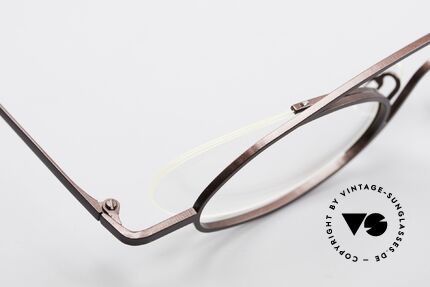 Theo Belgium Hababa Randlose Vollrand Brille Oval, Größe: medium, Passend für Herren und Damen