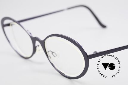 Theo Belgium LuLu Randlose Cateye Brille 90er, außergewöhnliches Designerstück im "Cat's Eye"-Stil, Passend für Damen
