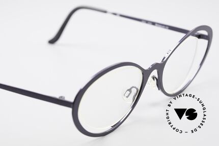 Theo Belgium LuLu Randlose Cateye Brille 90er, ungetragen; wie alle unsere THEO "Charakter-Brillen", Passend für Damen