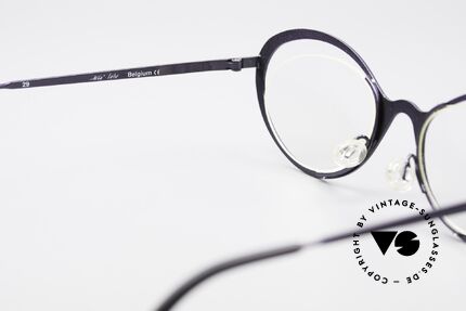 Theo Belgium LuLu Randlose Cateye Brille 90er, KEINE RETRObrille; ein ca. 20 Jahre altes ORIGINAL, Passend für Damen