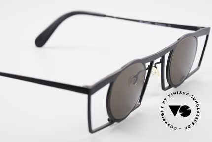 Theo Belgium Jupiter Eckige Designer Sonnenbrille, ungetragenes Theo-Einzelstück für die, die sich trauen!, Passend für Herren und Damen