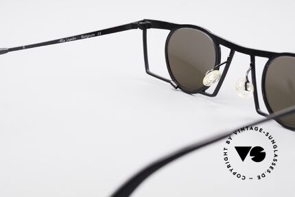 Theo Belgium Jupiter Eckige Designer Sonnenbrille, sozusagen: VINTAGE Sonnenbrille mit Symbol-Charakter, Passend für Herren und Damen