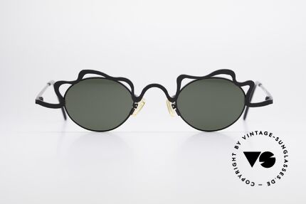 Theo Belgium Tortelini Spaghetti Sonnenbrille 90er, in 1989 gegründet als 'ANTI MAINSTREAM' Brillenmode, Passend für Damen