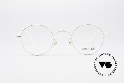 Matsuda 2872 Runde 90er Designer Brille, allerhöchstes Fertigungsniveau sämtlicher Rahmenteile, Passend für Herren und Damen