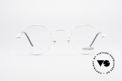 Matsuda 2872 90er Designer Brille Rund, allerhöchstes Fertigungsniveau sämtlicher Rahmenteile, Passend für Herren und Damen