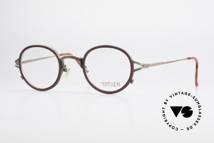 Matsuda 2835 Runde 90er Luxus Brille, 90er Jahre vintage Designer-Sonnenbrille von MATSUDA, Passend für Herren und Damen