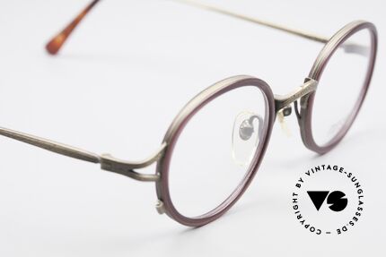 Matsuda 2835 Runde 90er Luxus Brille, ungetragenes EINZELSTÜCK für alle Qualitäts-Liebhaber, Passend für Herren und Damen
