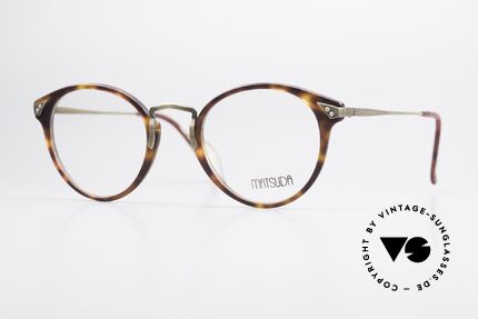 Matsuda 2805 Vintage Brille Panto Style, vintage Matsuda Brillenfassung aus den 1990ern, Passend für Herren und Damen