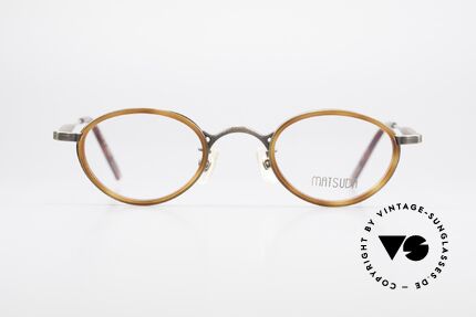 Matsuda 10401 Vintage Luxus Brille Oval, Spitzen-Qualität ist eine Selbstverständlichkeit, Passend für Herren und Damen
