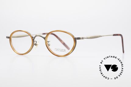 Matsuda 10401 Vintage Luxus Brille Oval, sämtliche Komponenten und Verarbeitung = TOP, Passend für Herren und Damen