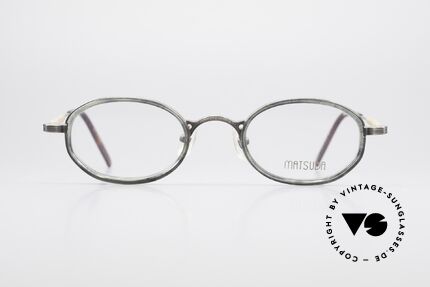Matsuda 10402 Ovale Vintage Luxus Brille, vintage Matsuda Brillenfassung aus den 1990ern, Passend für Herren und Damen