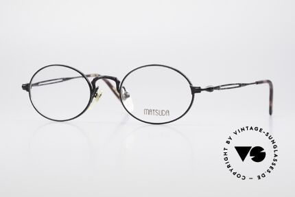 Matsuda 2876 Vintage Brillenfassung Oval, vintage Matsuda Brillenfassung aus den 1990ern, Passend für Herren und Damen