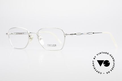 Matsuda 2882 Vintage Brillenfassung Eckig, die komplette Fassung mit aufwändigen Gravuren, Passend für Herren