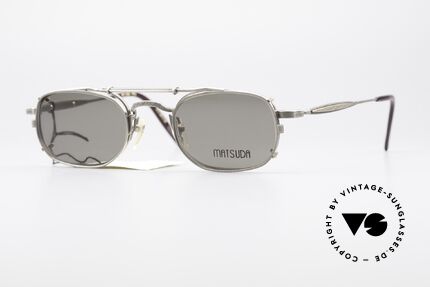 Matsuda 10109 90er Sonnen Clip Fassung, vintage Matsuda Sonnenbrille aus den frühen 1990ern, Passend für Herren