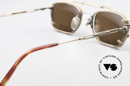 Matsuda 2882 Vintage Brille mit Sonnenclip, Größe: small, Passend für Herren