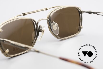 Matsuda 2882 Vintage Brille mit Sonnenclip, Größe: small, Passend für Herren