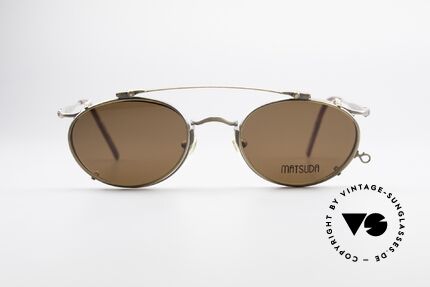 Matsuda 2853 Steampunk Vintage Brille, 'Steampunk-Sonnenbrille' der jap. 'Design-Manufaktur', Passend für Herren