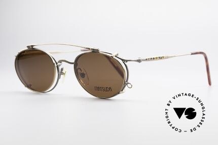 Matsuda 2853 Steampunk Vintage Brille, viele interessante Rahmendetails im "Retro-Futurismus", Passend für Herren