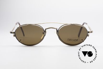Matsuda 10102 Steampunk Vintage Brille, 'Steampunk-Sonnenbrille' der jap. 'Design-Manufaktur', Passend für Herren