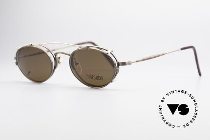 Matsuda 10102 Steampunk Vintage Brille, also einer Sicht auf die Zukunft, aus einer früheren Zeit, Passend für Herren